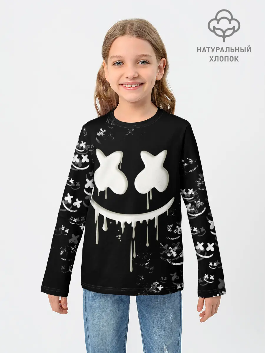 Детский лонгслив / Marshmello