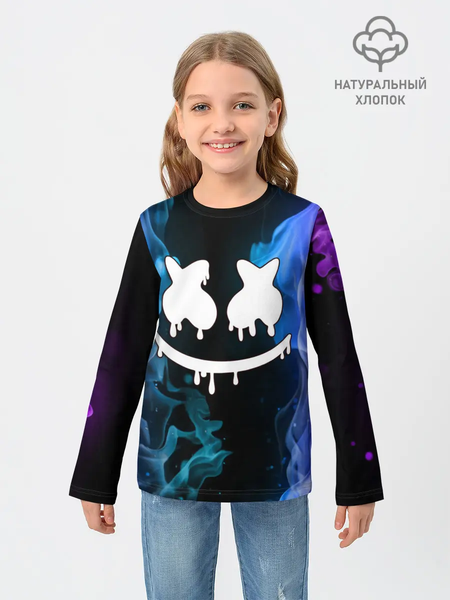 Детский лонгслив / Marshmello