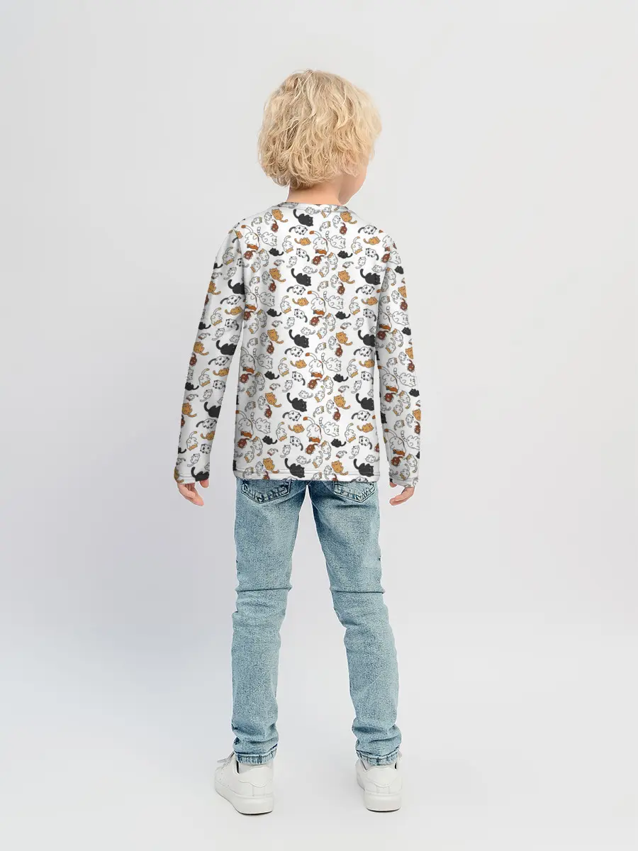 Детский лонгслив / Котики