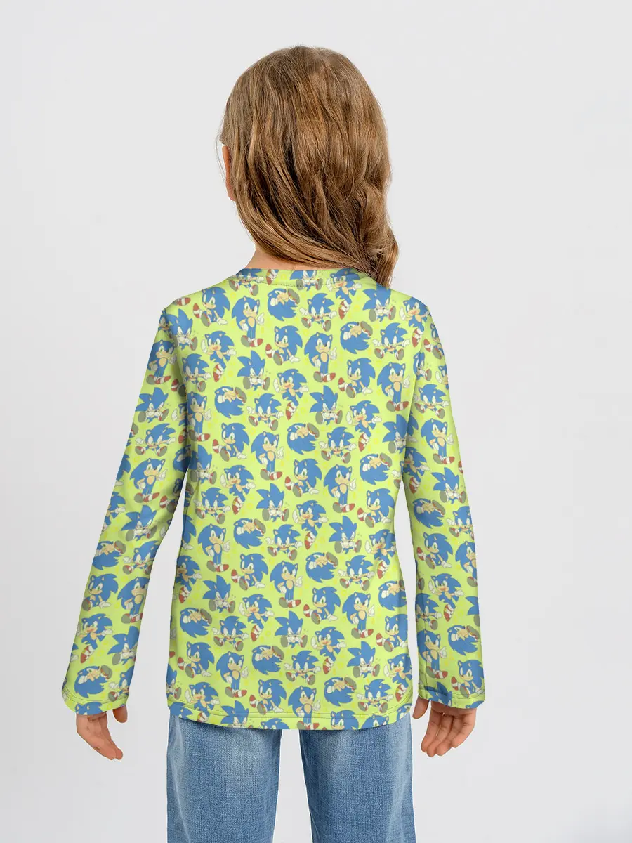 Детский лонгслив / Соник