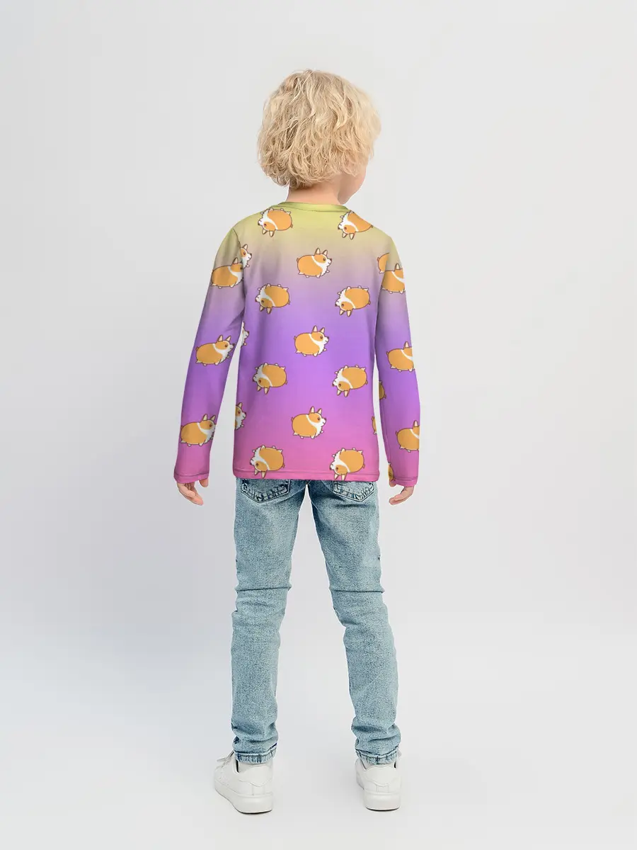 Детский лонгслив / Корги