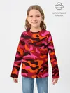 Детский лонгслив / CAMOUFLAGE RED