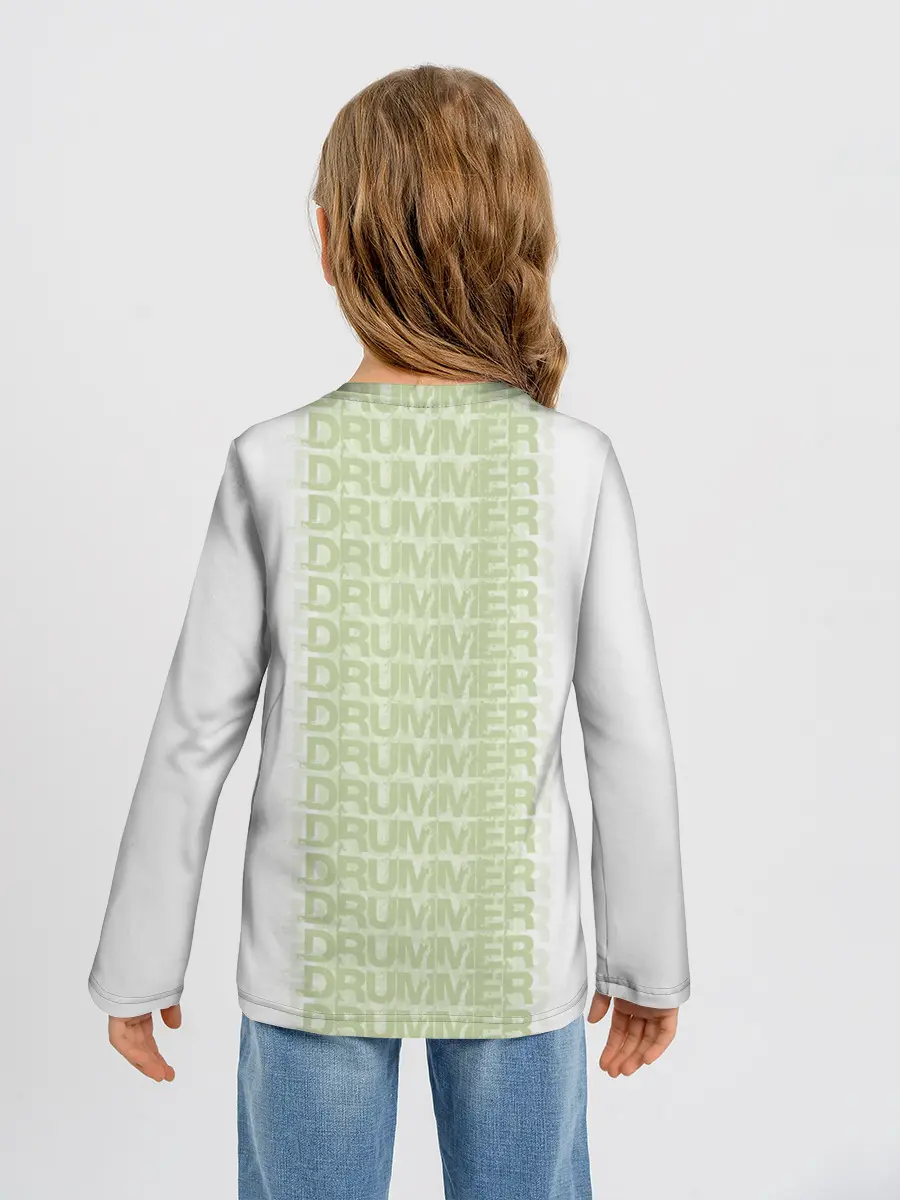 Детский лонгслив / Drummer