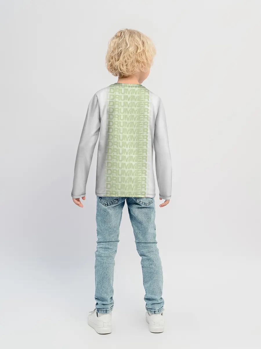 Детский лонгслив / Drummer
