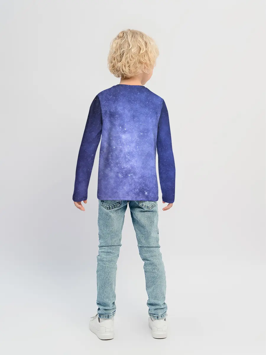 Детский лонгслив / Звезды в космосе