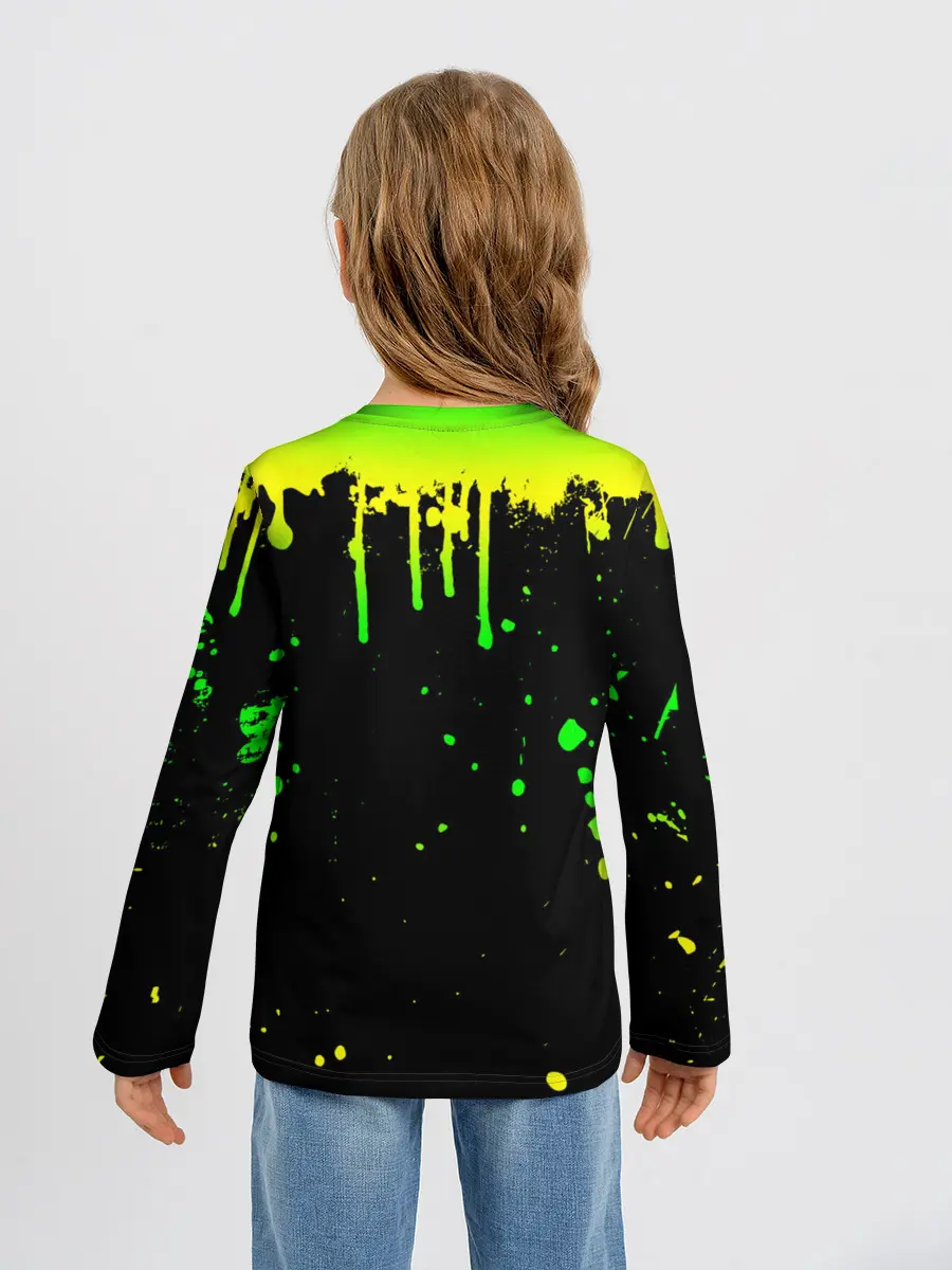 Детский лонгслив / НЕОНОВЫЕ ПОДТЕКИ