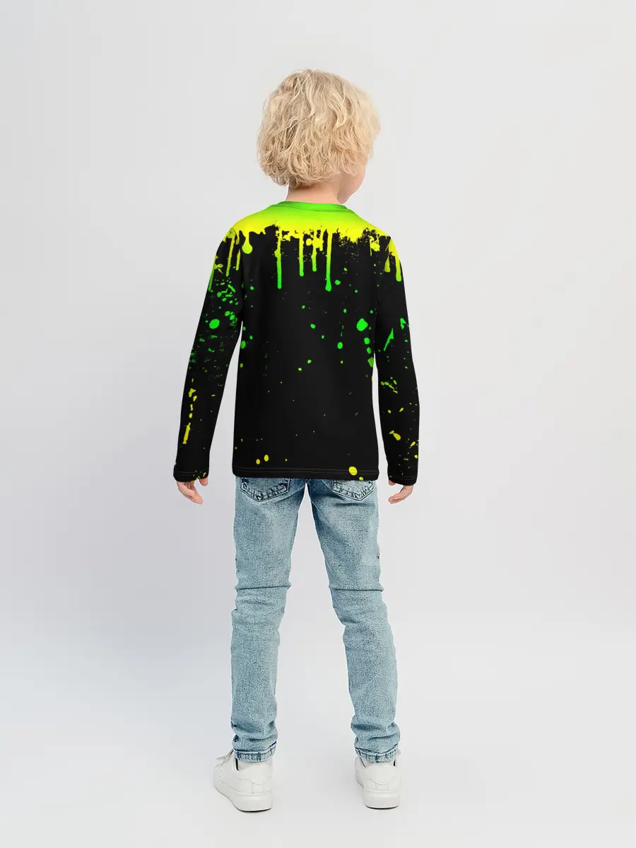 Детский лонгслив / НЕОНОВЫЕ ПОДТЕКИ