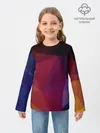 Детский лонгслив / Полигональный фон