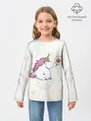 Детский лонгслив / Пухленький единорог
