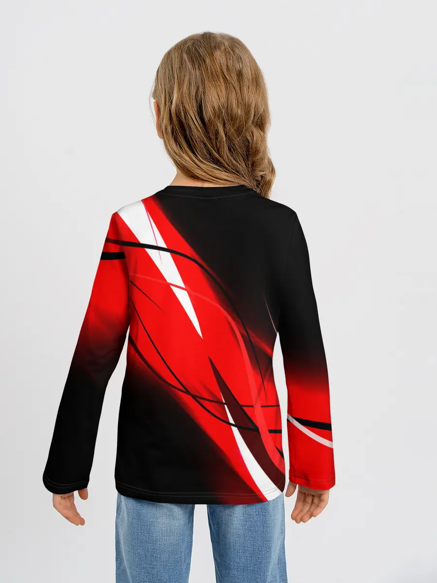 Детский лонгслив / KIMETSU NO YAIBA абстракция