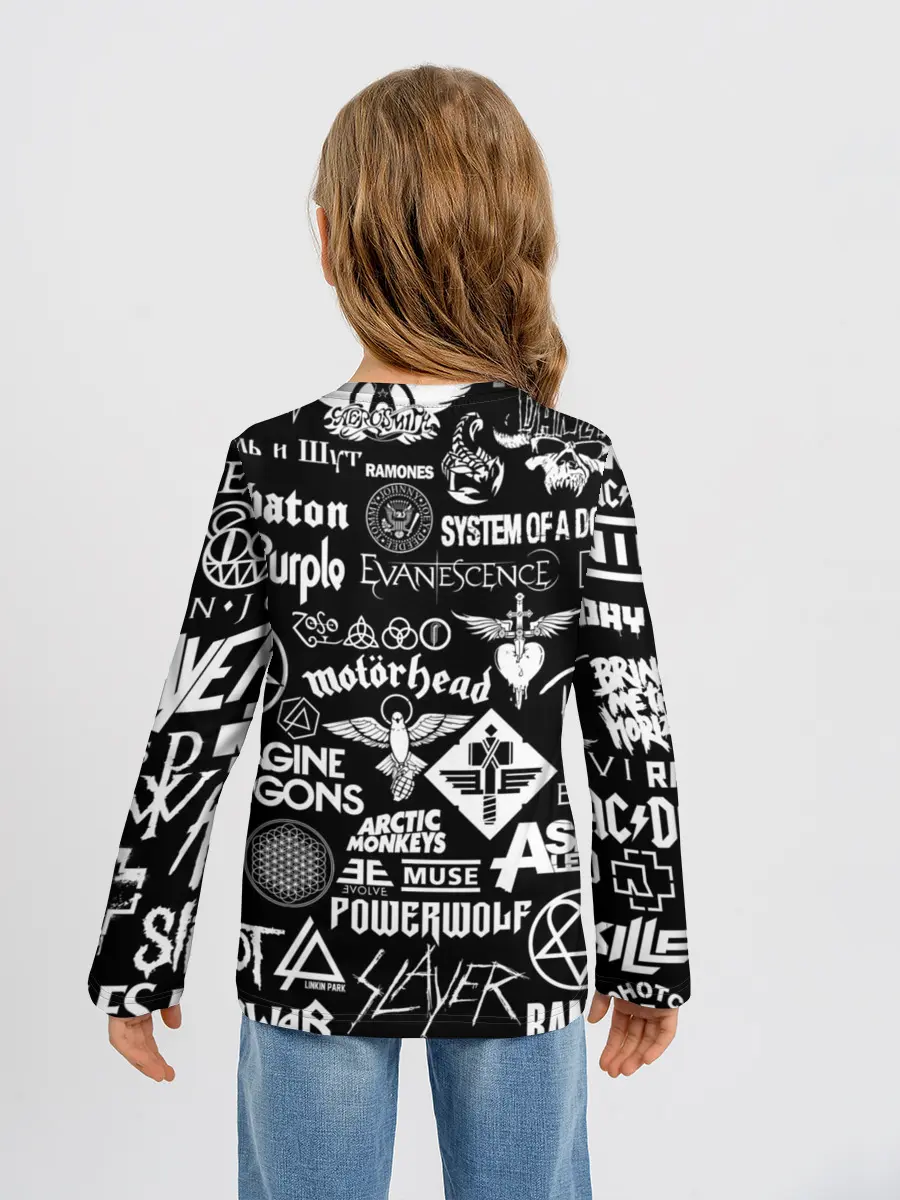 Детский лонгслив / ЛОГОТИПЫ РОК ГРУПП