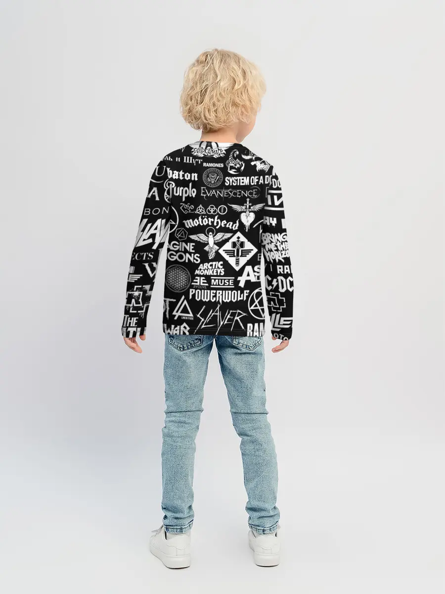 Детский лонгслив / ЛОГОТИПЫ РОК ГРУПП