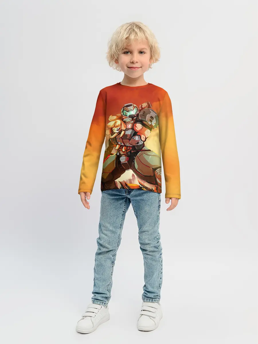 Детский лонгслив / ANIMAL CROSSING x DOOM ETERNAL