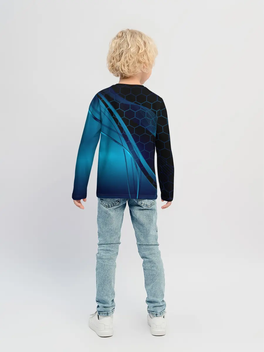 Детский лонгслив / ABSTRACT BLUE