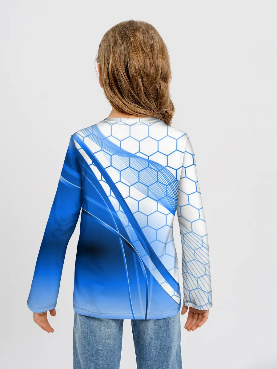 Детский лонгслив / ABSTRACT BLUE