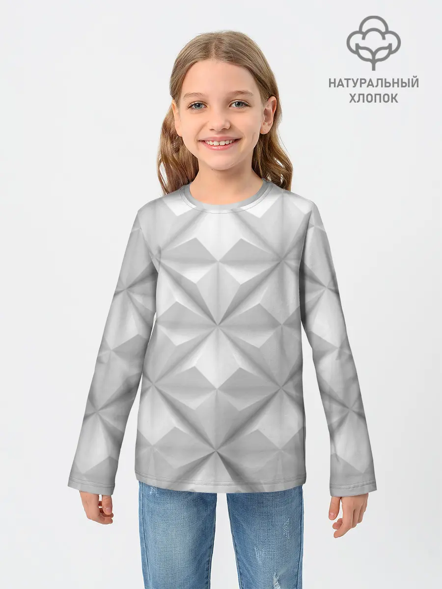 Детский лонгслив / Ромбы