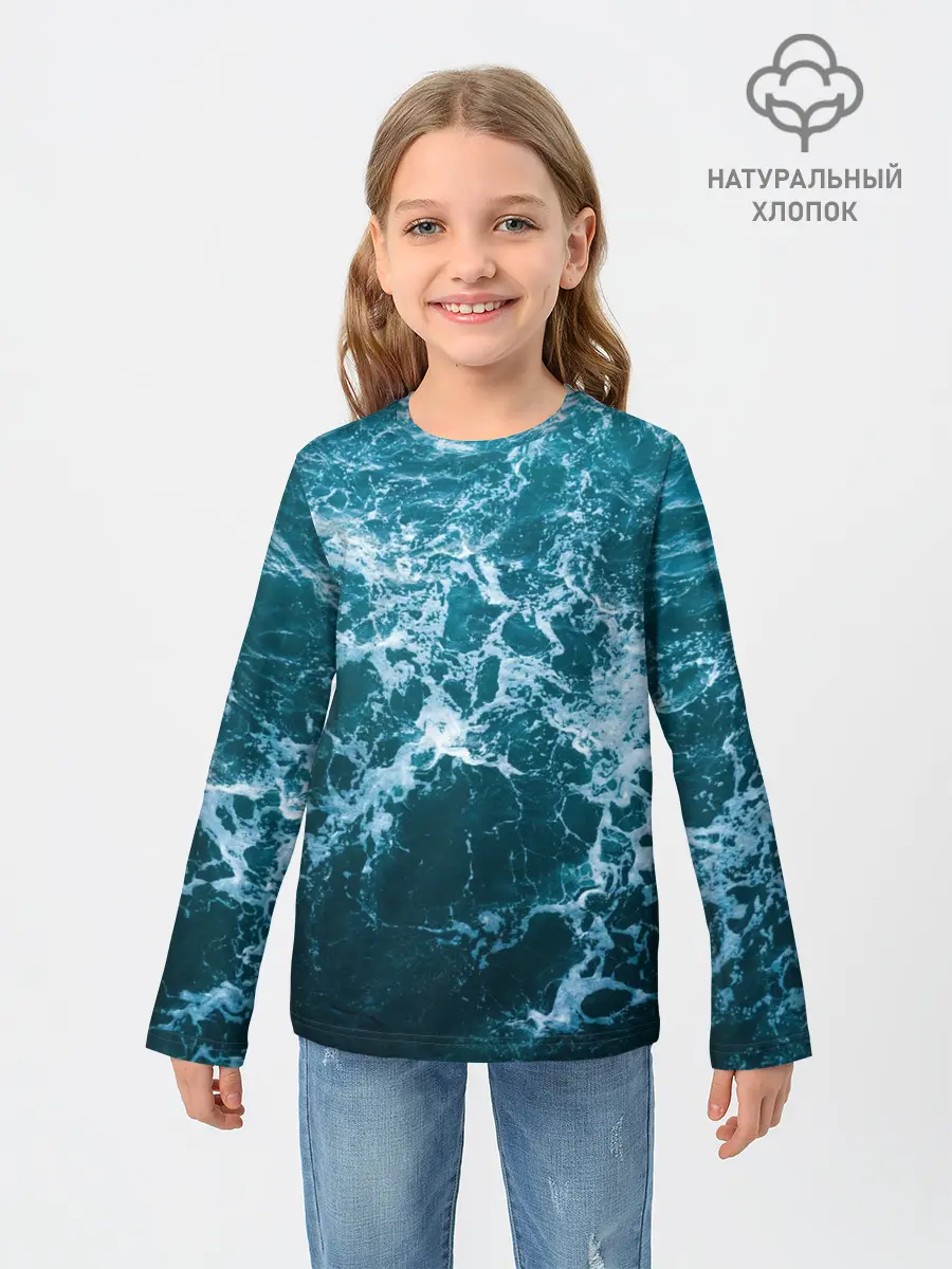 Детский лонгслив / Водная гладь