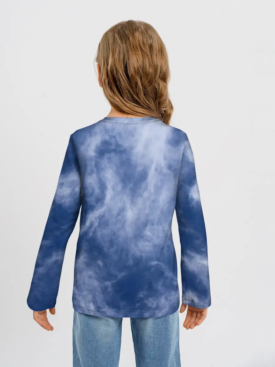 Детский лонгслив / Облака в небе