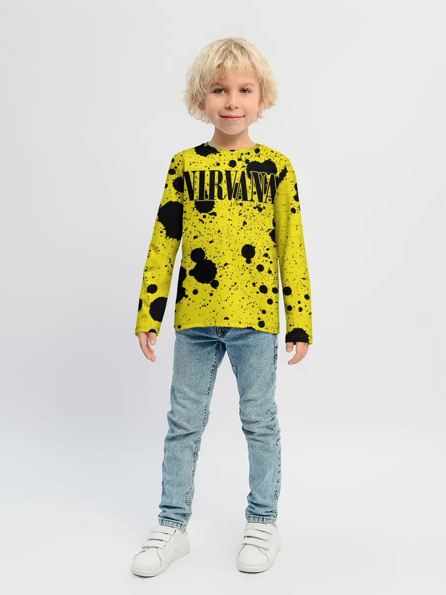 Детский лонгслив / Nirvana