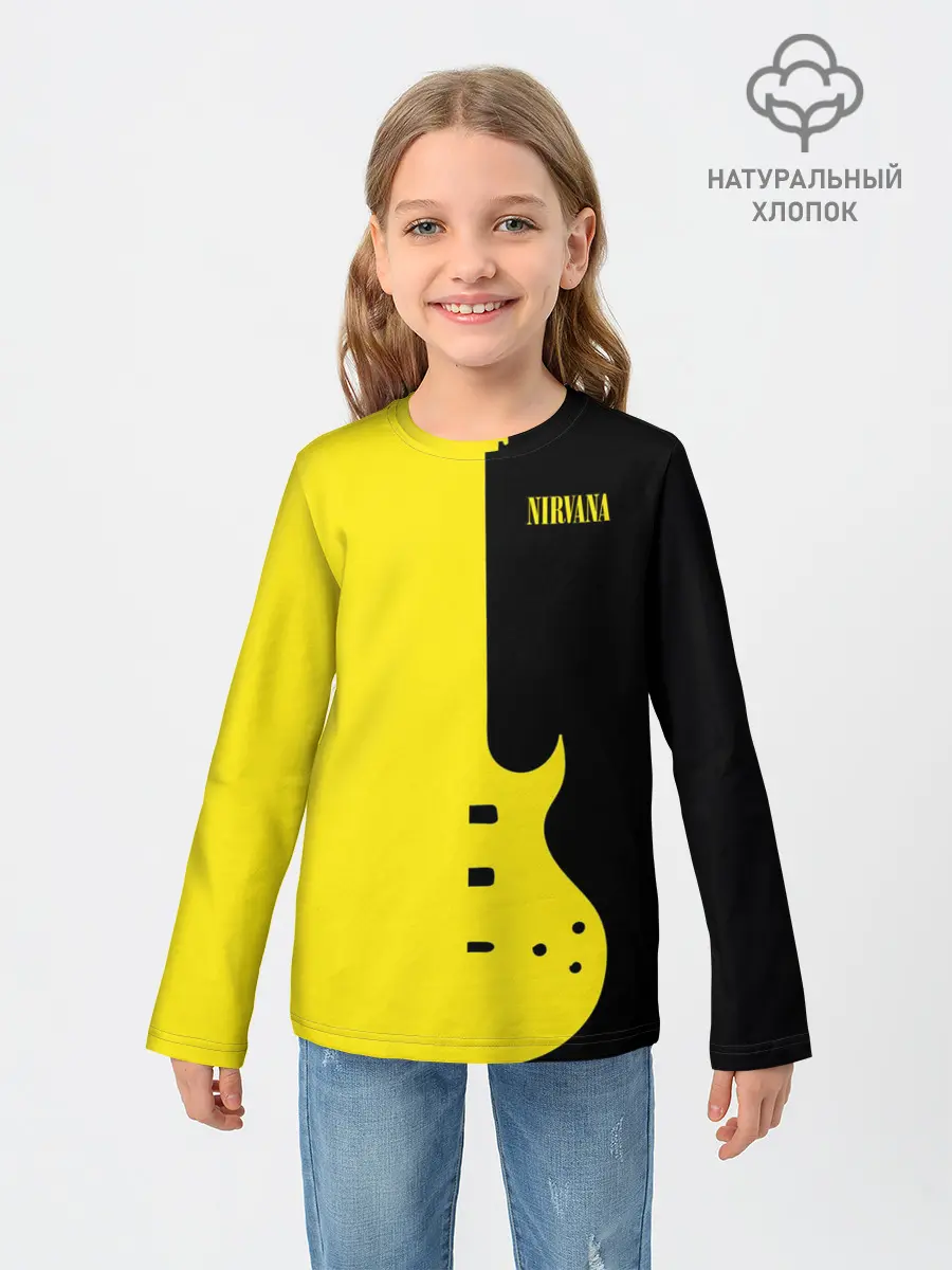 Детский лонгслив / Nirvana