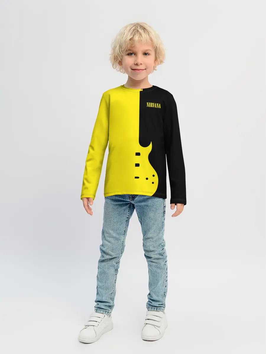 Детский лонгслив / Nirvana