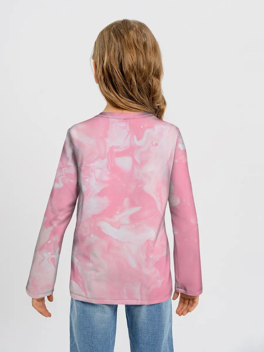 Детский лонгслив / Розовая Богемия