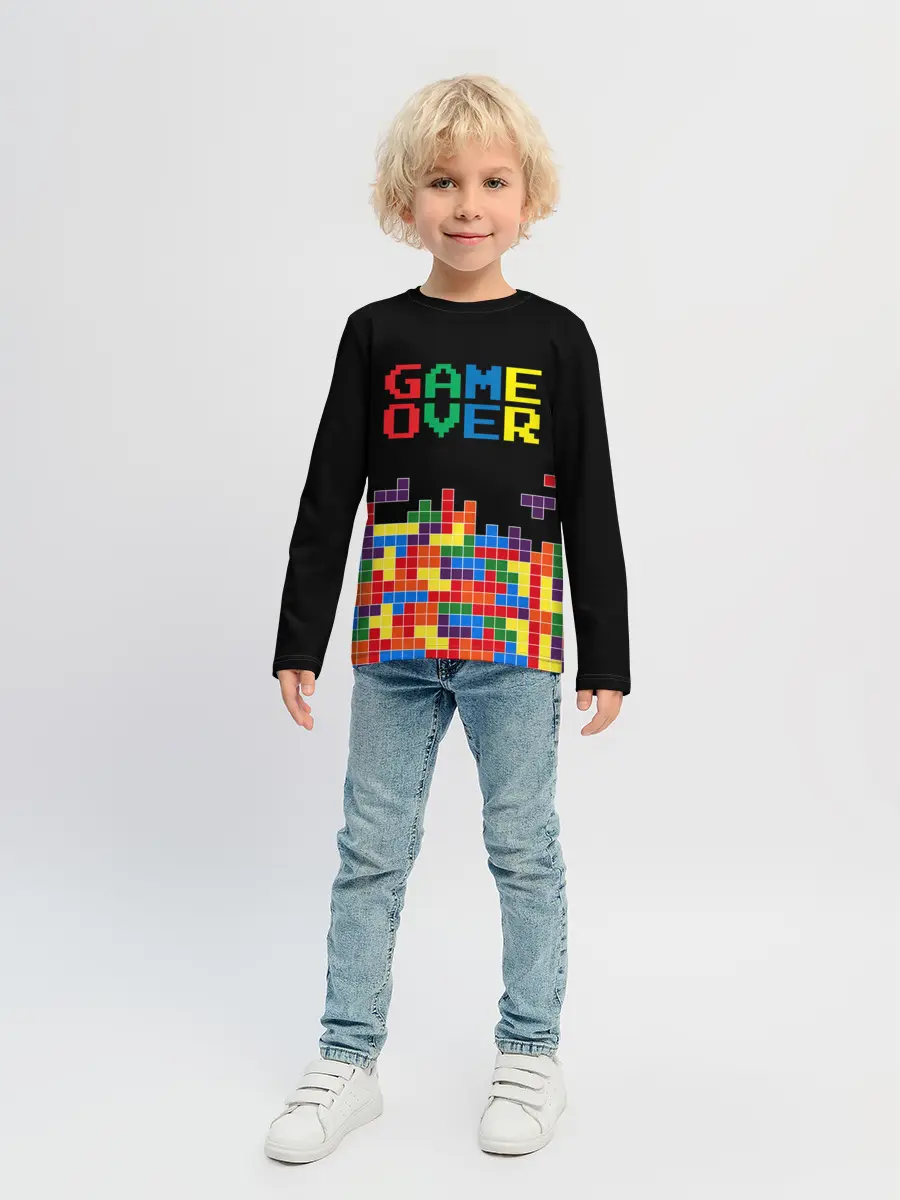 Детский лонгслив / ТЕТРИС