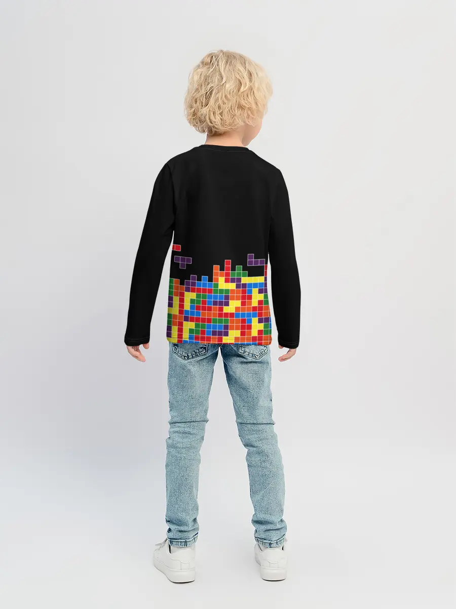 Детский лонгслив / ТЕТРИС