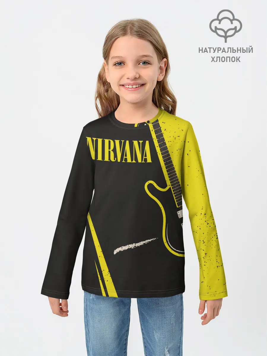 Детский лонгслив / Nirvana