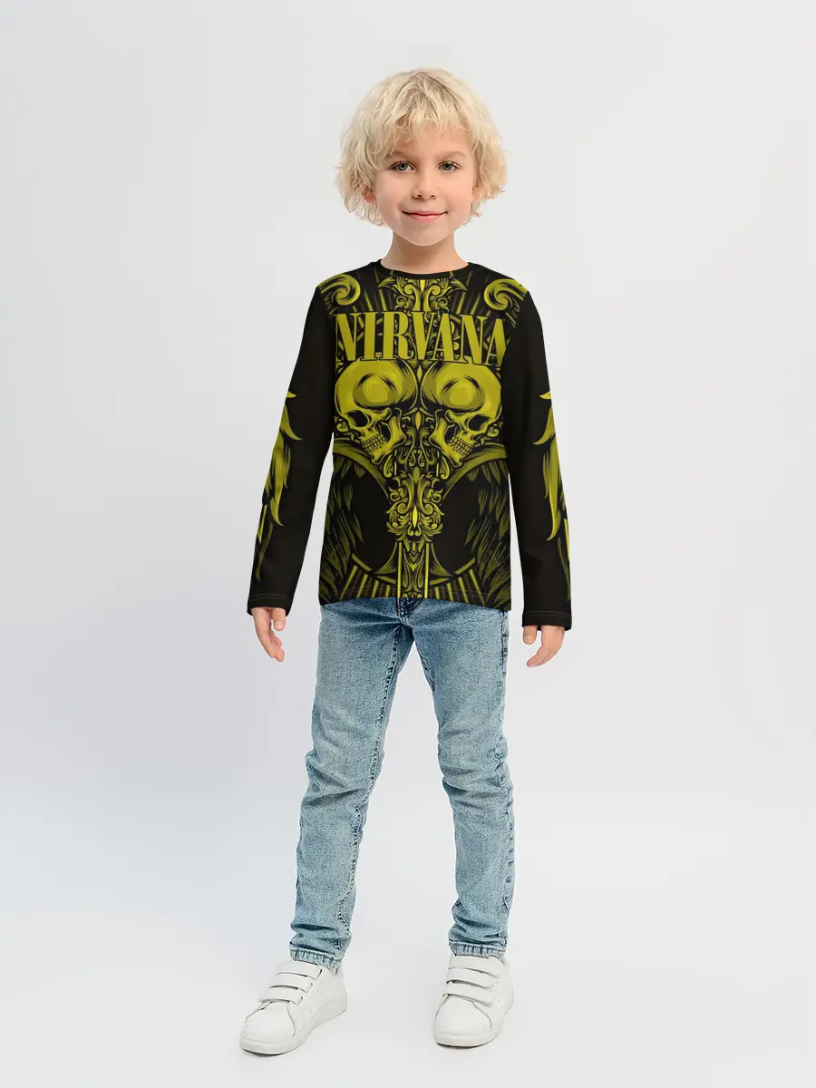 Детский лонгслив / Nirvana