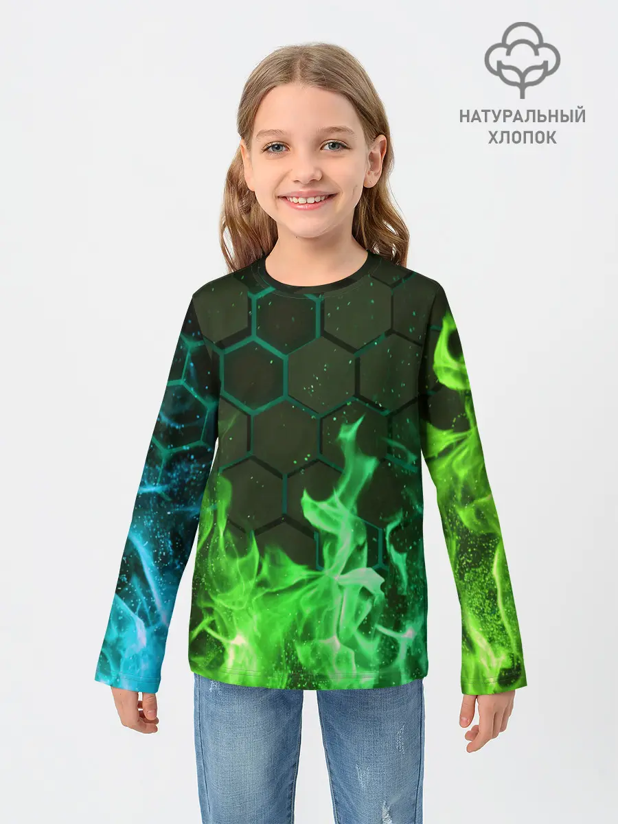 Детский лонгслив / Fire