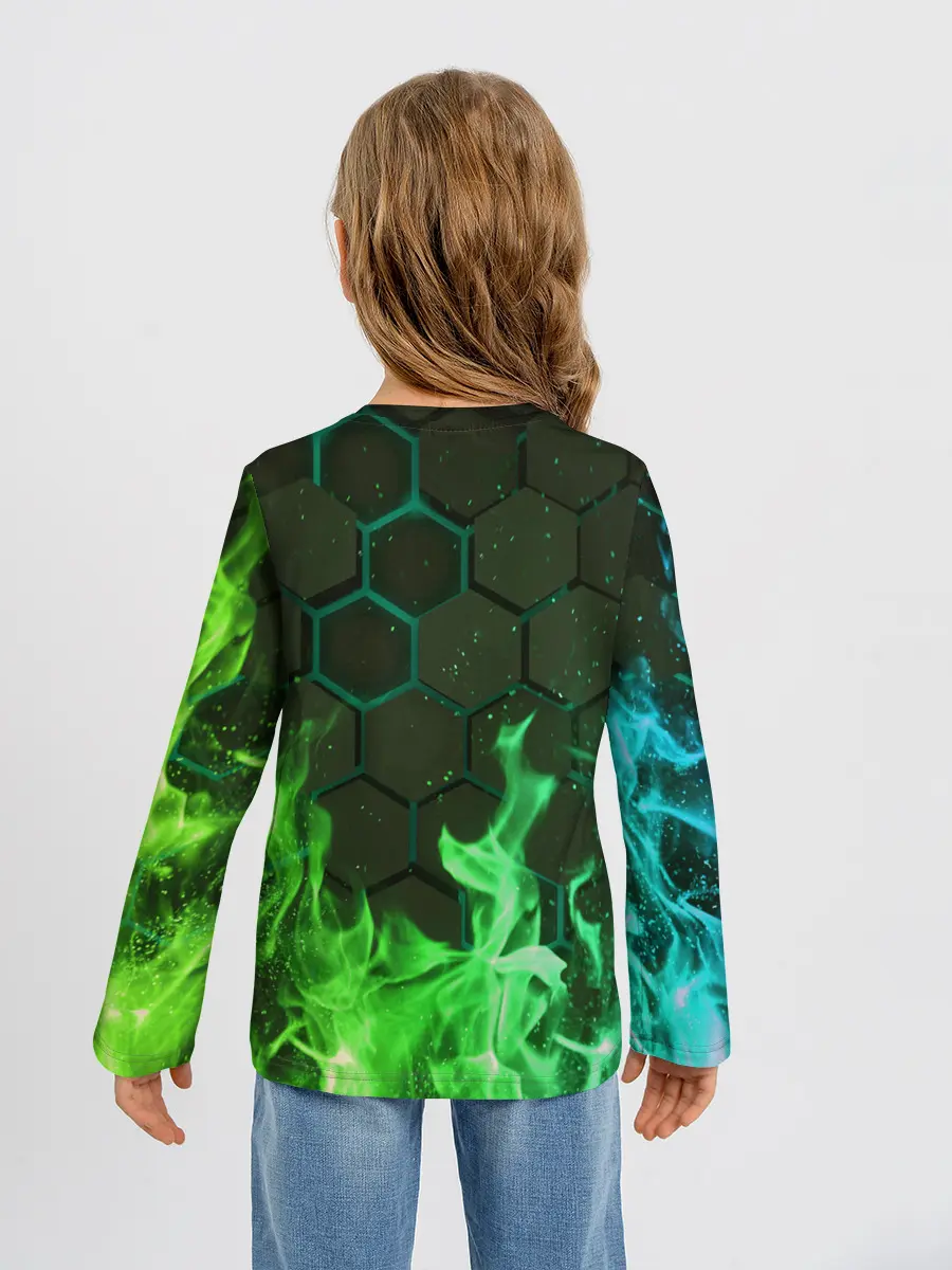 Детский лонгслив / Fire