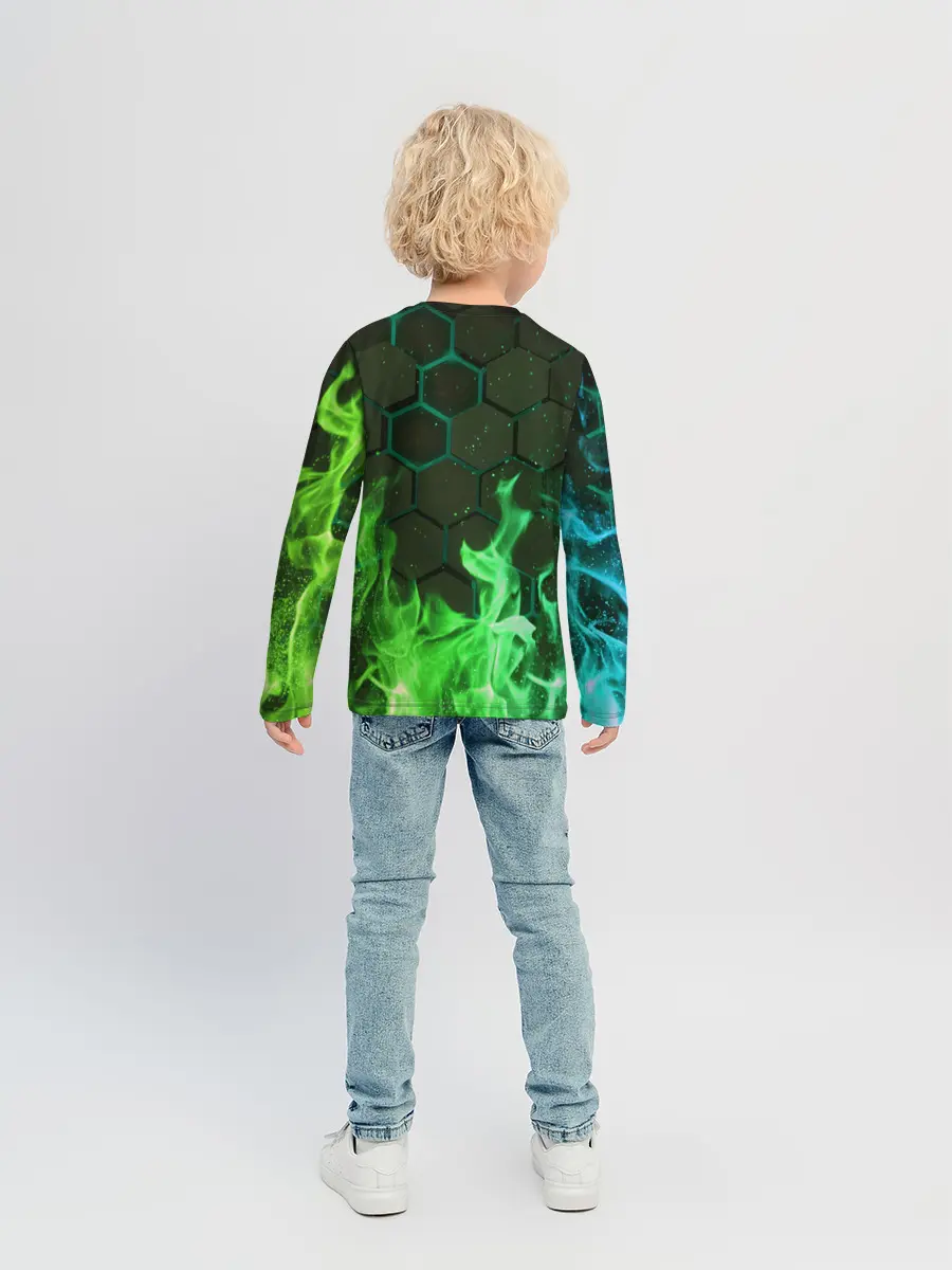 Детский лонгслив / Fire