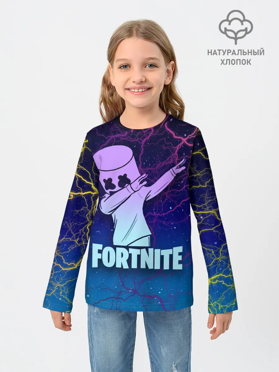 Детский лонгслив / Fortnite,Marshmello