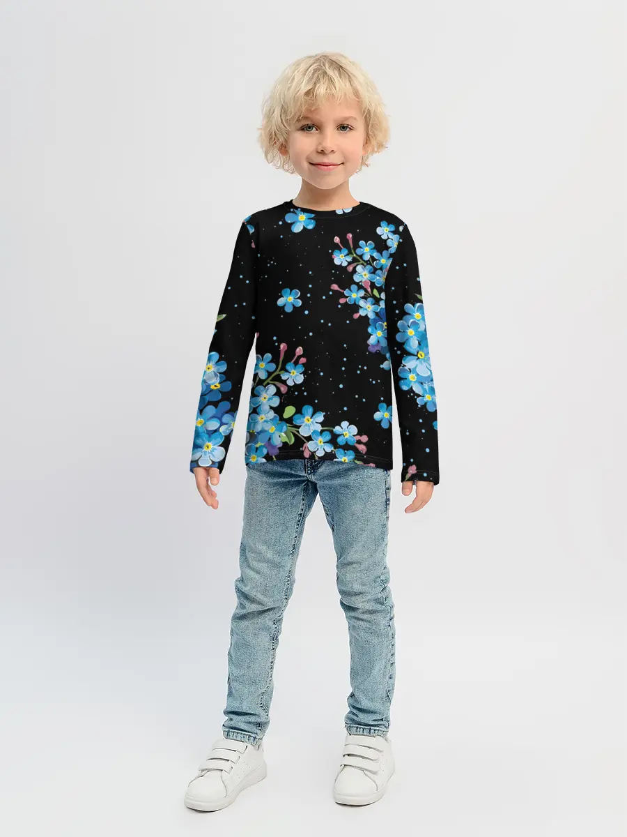 Детский лонгслив / НЕЗАБУДКИ