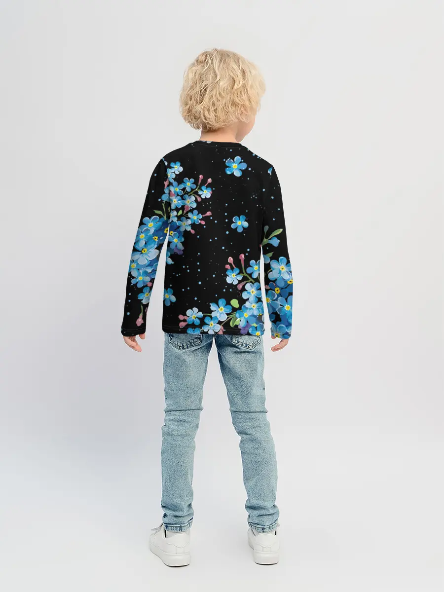 Детский лонгслив / НЕЗАБУДКИ