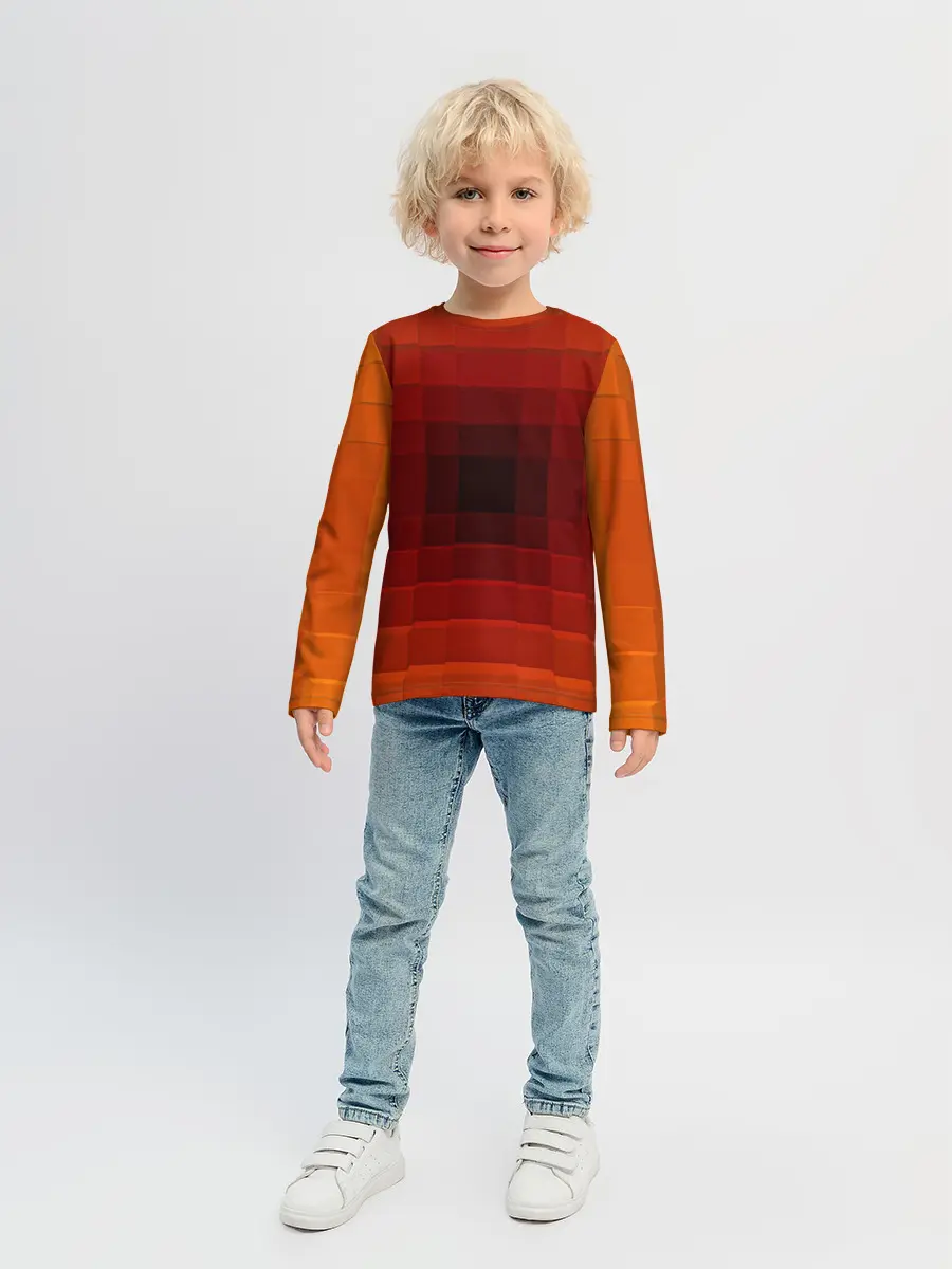 Детский лонгслив / оптическая иллюзия