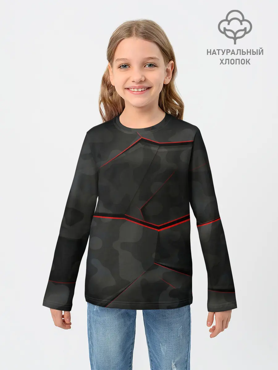 Детский лонгслив / Текстура.