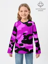 Детский лонгслив / Цветной камуфляж