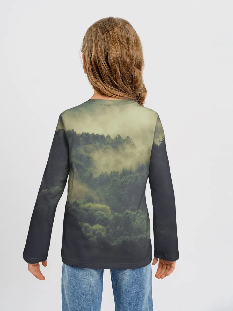 Детский лонгслив / Лес мой храм