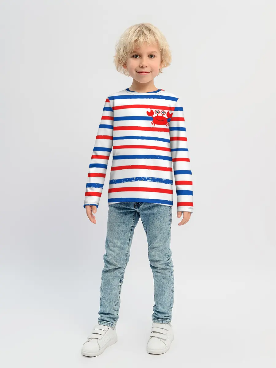 Детский лонгслив / Крабик