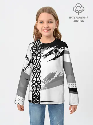 Детский лонгслив / Форма Казахстан