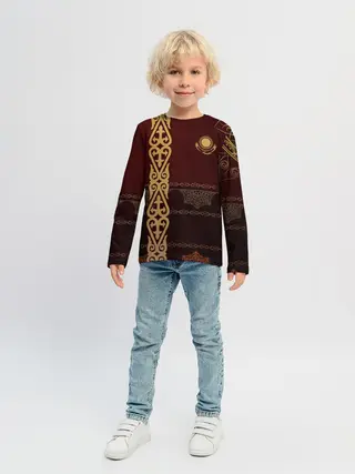 Детский лонгслив / Форма Казахстан