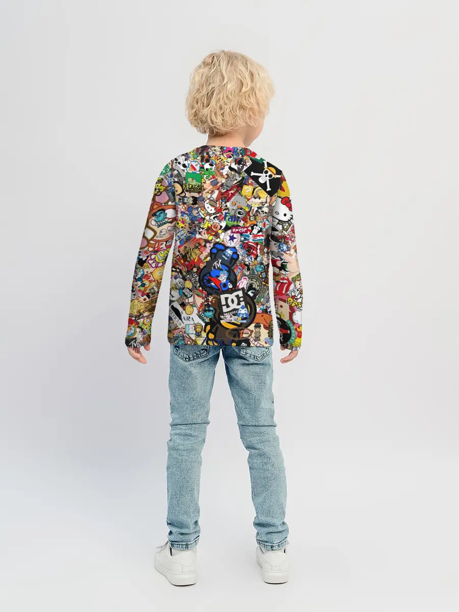 Детский лонгслив / Стикеры