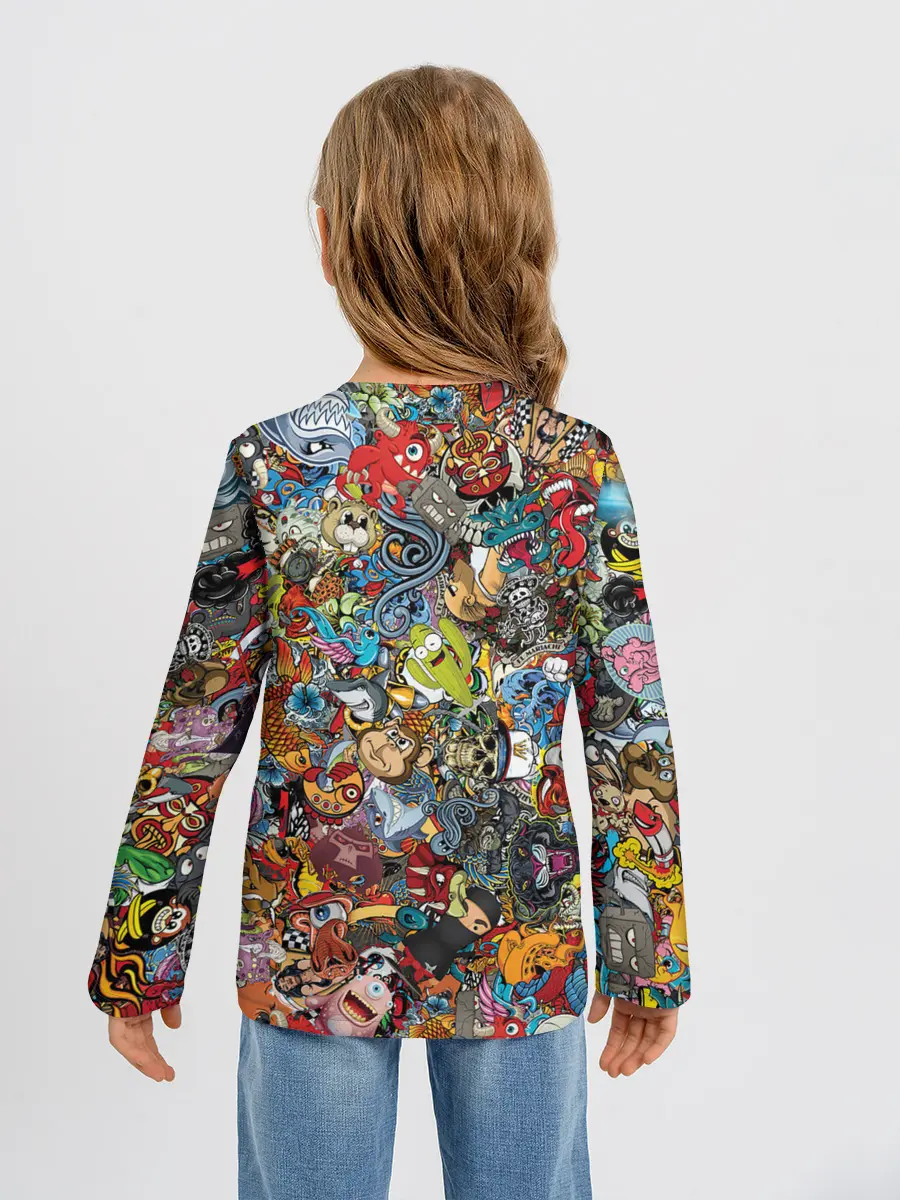 Детский лонгслив / Стикеры