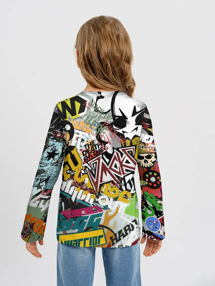 Детский лонгслив / Стикеры