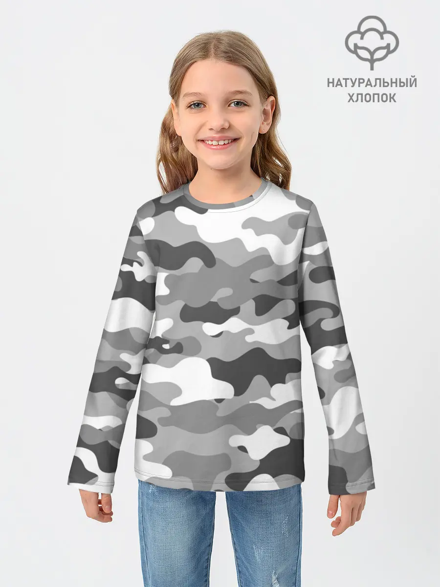 Детский лонгслив / МИЛИТАРИ