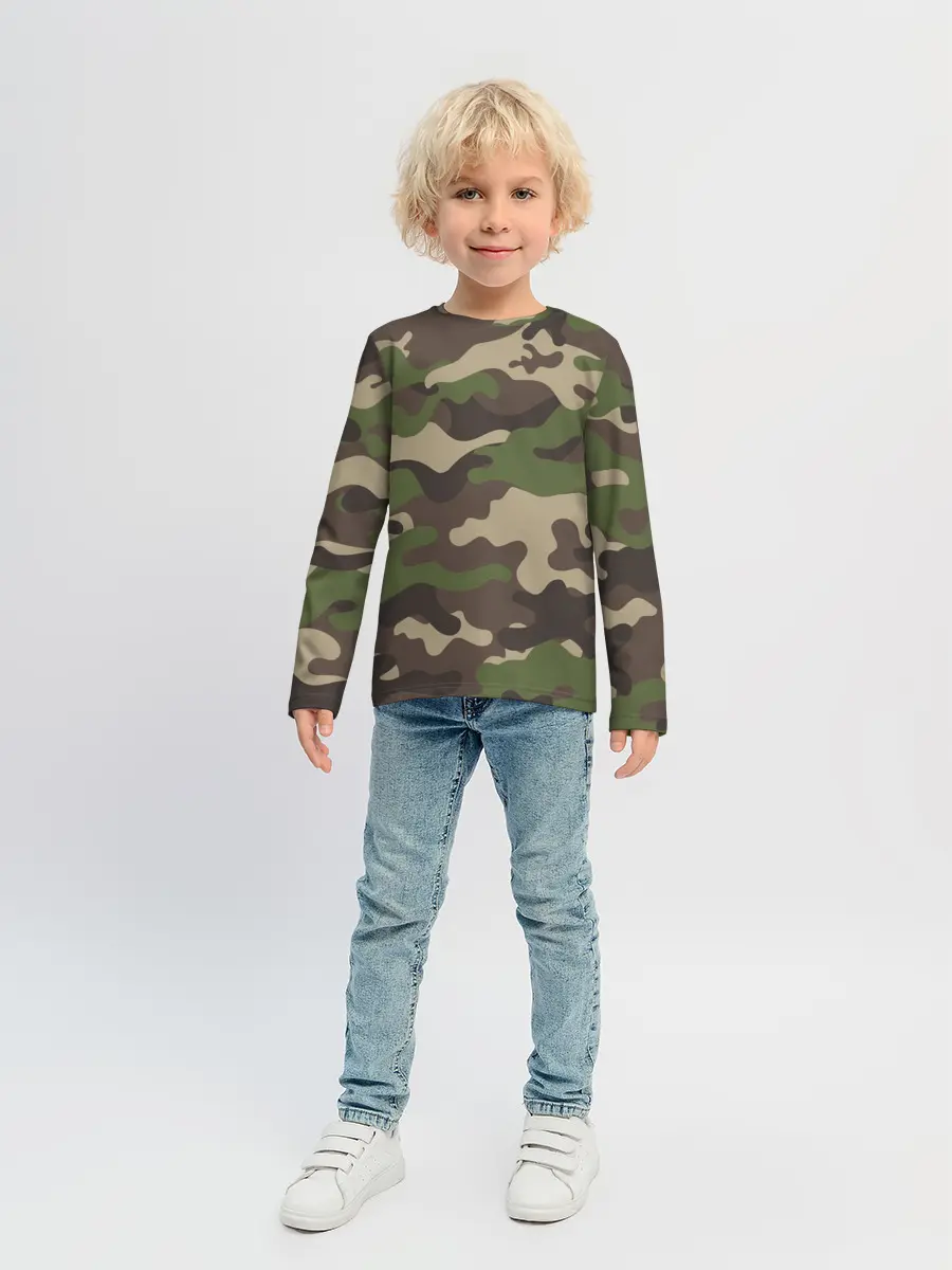 Детский лонгслив / МИЛИТАРИ