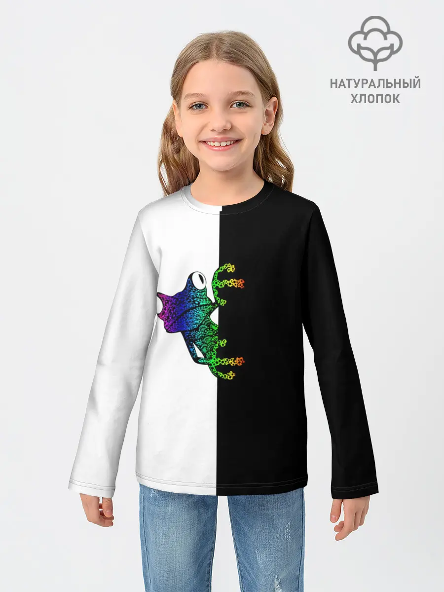 Детский лонгслив / Лягуха
