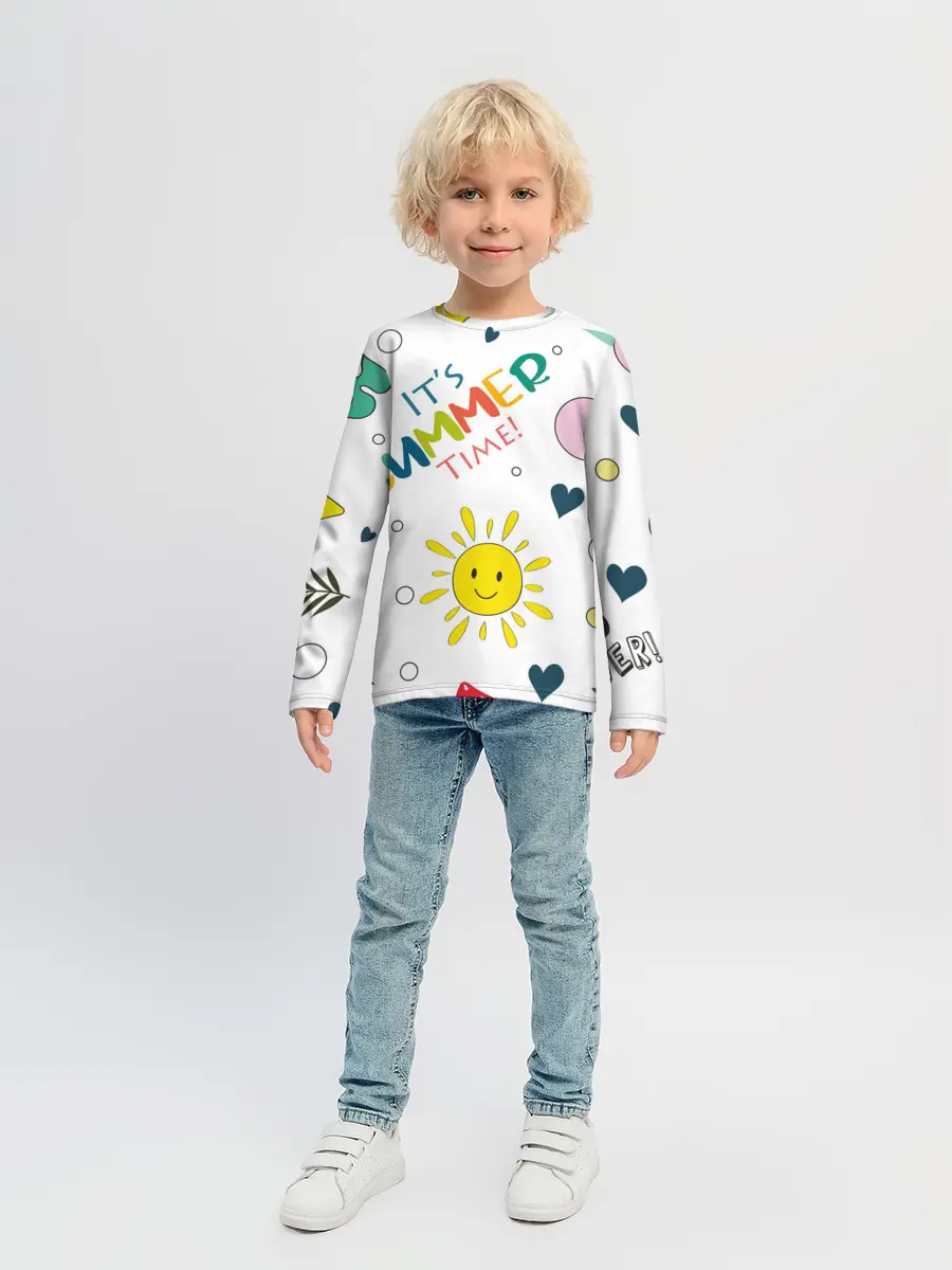 Детский лонгслив / summer time